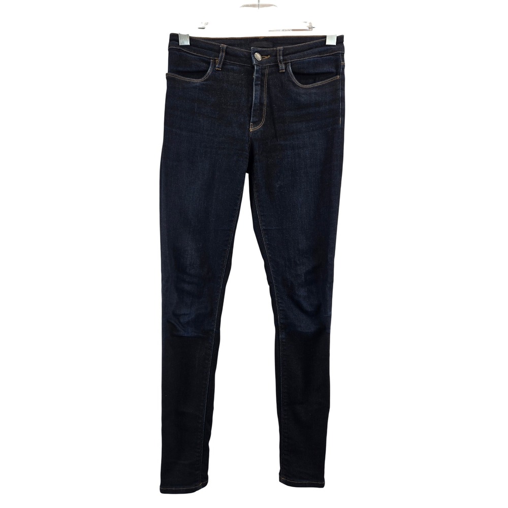Prada Milano Womens Skinny Fit Jeans Dark Indigo Blue Made in Italy Size 26